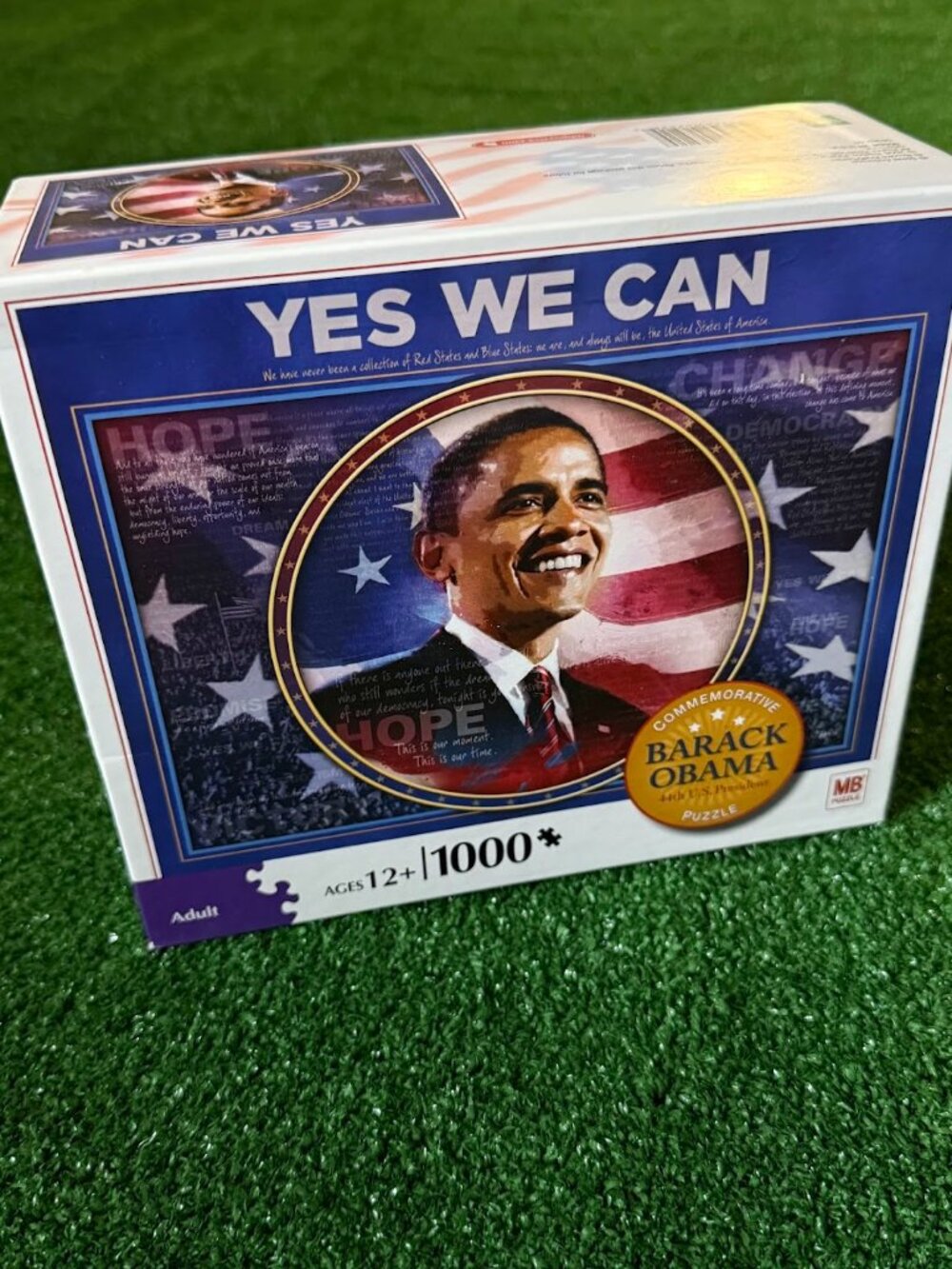 2008 "Yes We Can" Barack Obama Commemorative 1000 Pc Jigsaw Puzzle NEW USA Made